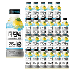 빙그레 건강tft 더단백 워터 프로틴 백자몽, 400ml, 24개