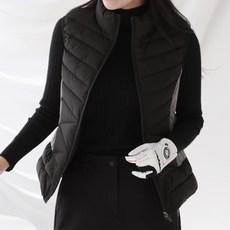 페이릿 여성용 데일리 배색 골프 패딩 조끼