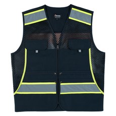 RACOS 反光安全背心深藍色 RC-2052, 1個