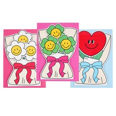 POPO FANCY 大微笑花束特大立體卡片 + 信封套組, 隨機出貨, 2個