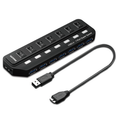 PHILIPS 飛利浦 7孔USB 3.0 集線器 SWV3707, 單色