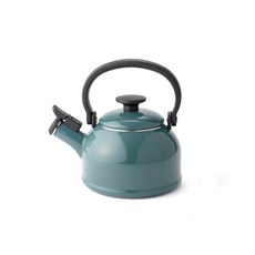 EJIRY 琺瑯笛音茶壺, 1.6L, 煙藍色