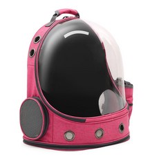 寵物外出後背太空包, 亮粉色