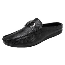 男士造型皮革穆勒鞋