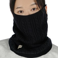 Jeko Jersona 針織多功能掛耳式圍脖, 1個, 黑色