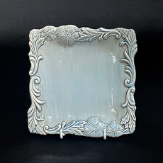 ELIOS My Flower 正方形 麵包盤 B型 3511, 藍色, 1個