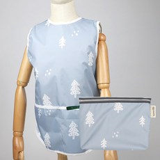 BEBE CHOUETTE 兒童防水無袖圍裙收納袋組