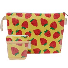 SEMOMS 防水TPU餐盤收納包+收納包, 草莓款