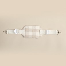 RITOGATO 柔軟涼感雲朵用腰帶, 1個, 亞麻格紋