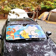 포켓몬코리아 차박 캠핑용 차량용 햇빛가리개, 멀티, 1개