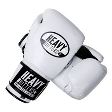 HEAVY HITTERS Champion 魔術貼訓練拳擊手套 H6 16, 白色 (H6-WH)
