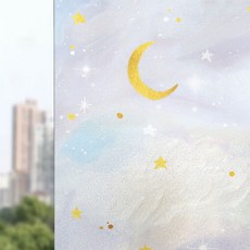 소니오 큐티 유리창 필름 시트지, 05 파스텔문