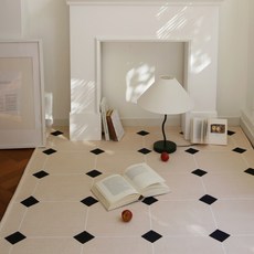 maisonderoomroom 現代風磁磚地毯, 象牙白