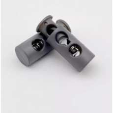 Misoroun 橢圓形繩長調節扣 24 x 9 x 4.5 mm, 灰色, 5個