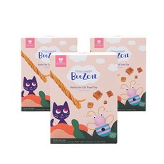 네추라너리쉬 오뚜기 고양이 장난감 비즈캣 리필팩 큐브 파스타, 3개, 연어맛