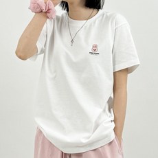 HumbleStudio 女性角色標誌20支棉夏季內搭短袖T恤 KK_122_086