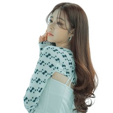 여자 붙임머리 헤어피스가발 레이어 글램 루즈 웨이브, 레드브라운, 1개