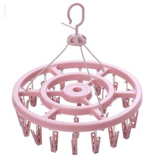 올하이 원형 빨래 집게 건조대 06 파우더 클립 24p, 1개