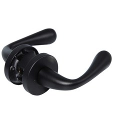 ANGEL 門把手槓桿式按鈕式黑色 STL-115 2 件套, 1套