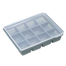 tgm 12格副食品冷凍分裝盒 15.5 x 12 x 3cm, 海軍藍, 1個