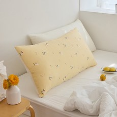 shez Home 純棉靠枕含枕芯, 做黃色