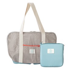 바잇미 포켓팝 폴더블 메쉬백, 민트그레이, 1개