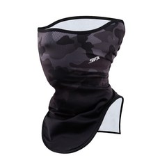 9FX 印花圍脖面罩, 迷彩黑色