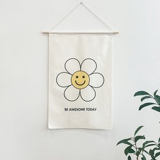 melting studio. 木質懸掛布藝海報, Bombom Smile