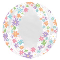 GRABO BALLOONS 客製化花卉印花PVC球中球氣球, 1個, 混合顏色