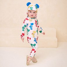 milkmile 兒童軟綿綿氣球熊防磨衣 + 護頸帽套組