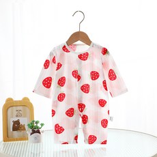 베베니즈 신생아용 프린팅포인트 얇은 순면우주복