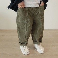 sonyun market 男童閃亮燈芯絨剪裁褲