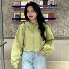 피어니스트 드롭스트링 바람막이 후드집업