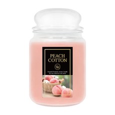 Youmell 香氛蠟燭 580g, 1罐, 蜜桃棉花