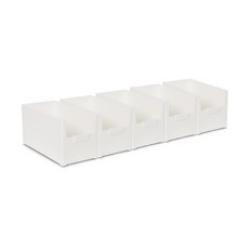 mono flat Pantry Organizer 寬大, 5個, 白色