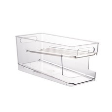 自動滾輪10格罐裝飲料分配器, 透明