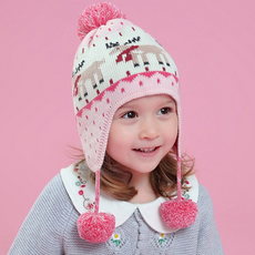 Bidangil Dear Me 毛球針織護耳帽