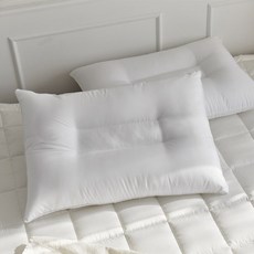 shez Home 超細纖維護頸低枕芯 拉鍊型, 白色