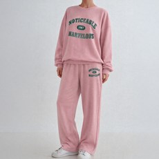 Lalaon 女款大學T長褲運動上下套裝 26TSP3624