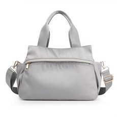 多口袋斜肩包, 灰色