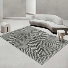 BRINCH 북유럽 패턴 논슬립 거실 카페트 모조캐시미어 러그