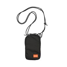 POSHPROJECTS 標籤方型斜背包 F132, 黑色的