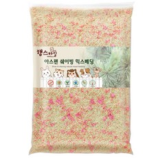 햄스타일 반려동물 아스펜 쉐이빙 믹스베딩 지퍼백 핑크, 4kg, 1개