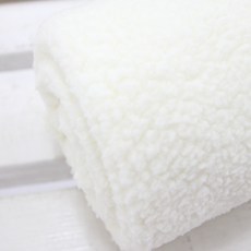 Smoothie 小卡背景布 單面羊羔毛布料, 米白色, 1個