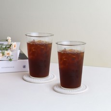 마카 VC 101 내열 브이 텀블러 470ml, 투명, 2개