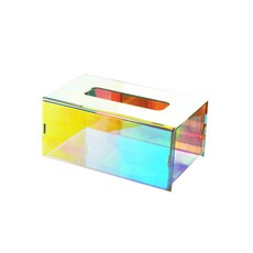 全息圖極光矩形壓克力紙巾盒, 1個, 極光