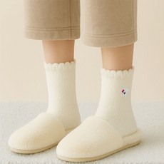 코지라벨 말랑포근 동물자수 수면양말