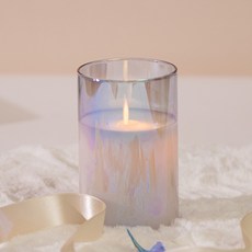 玻璃蜜蠟LED蠟燭 中, 極光