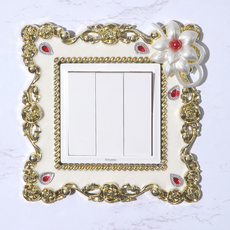 스마일깨비 럭셔리한 유럽식 다이아몬드 장식 스티커커버, 타입 B