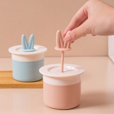 MONACO OLIVE 拉帕斯提兔子洗臉起泡器2件組, 1套, 粉紅色, 天藍色